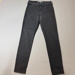 Celebrity Pink Mid Rise Skinny Jeans Womens 27 Black Stretch Denim